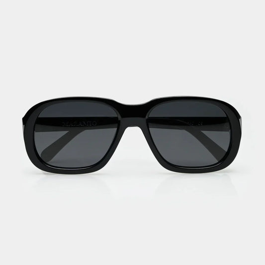 Mazamio Delon Sunglasses - Black with Dark Grey Tint