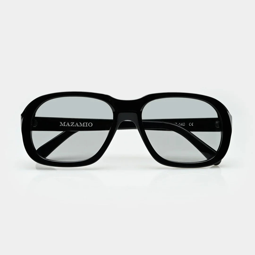 Mazamio Delon Sunglasses - Black with Light Grey Tint