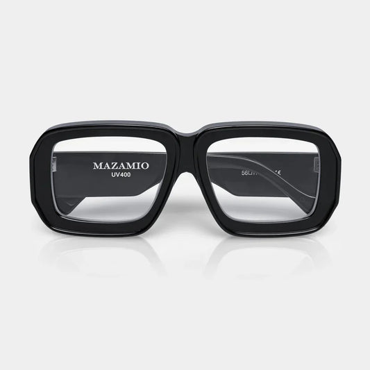 Mazamio Sunglasses - Black with Clear Tint
