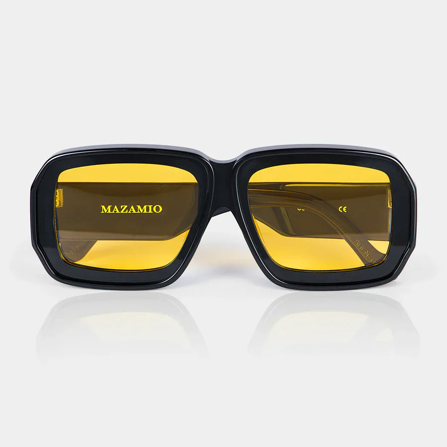Mazamio Sunglasses - Black with Light Yellow Tint