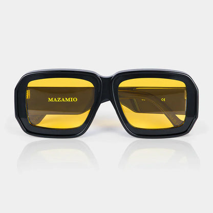 Mazamio Sunglasses - Black with Light Yellow Tint