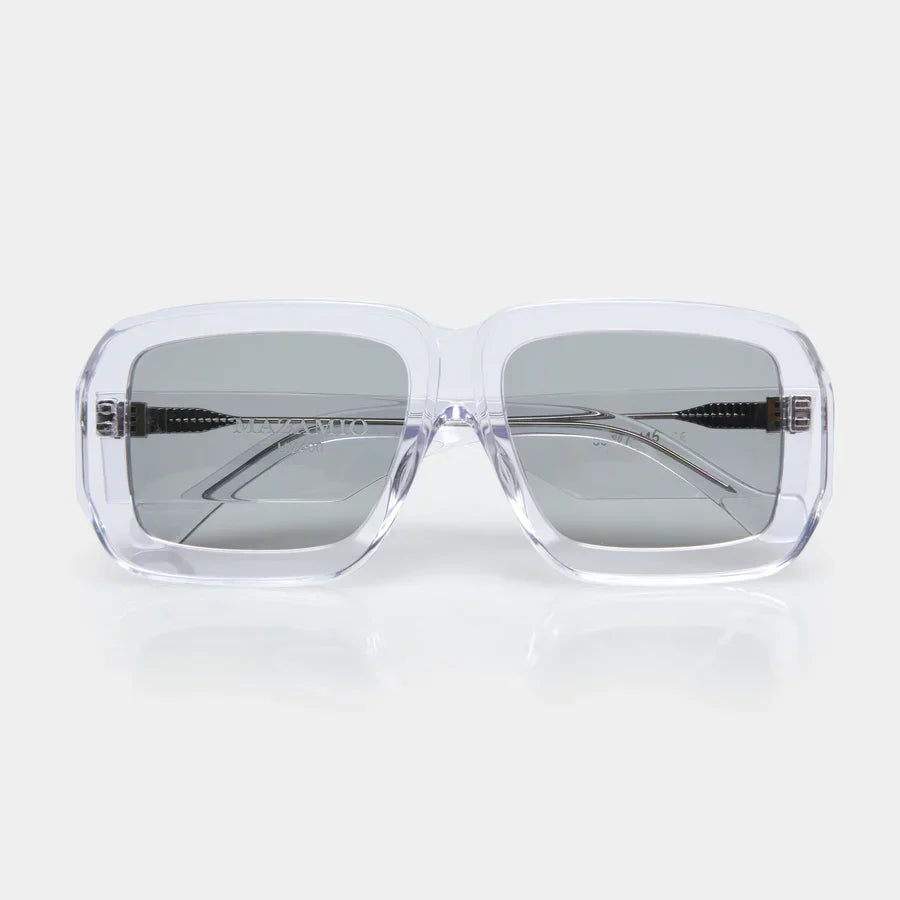 Mazamio Sunglasses - Transparent with Light Grey Tint