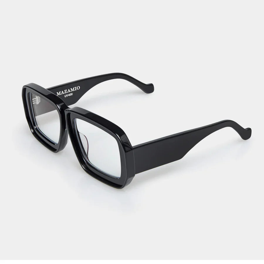 Mazamio Sunglasses - Black with Clear Tint