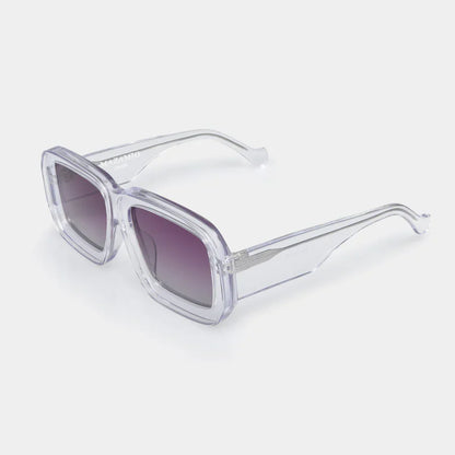 Mazamio Sunglasses - Transparent with Purple Gradient Tint