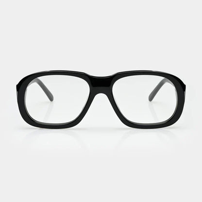 Mazamio Delon Sunglasses - Black with Clear Tint