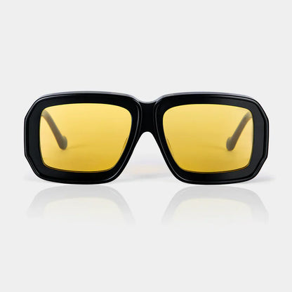 Mazamio Sunglasses - Black with Light Yellow Tint
