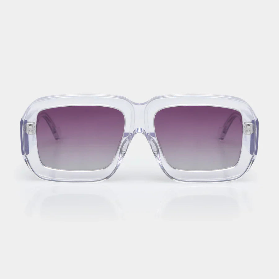 Mazamio Sunglasses - Transparent with Purple Gradient Tint